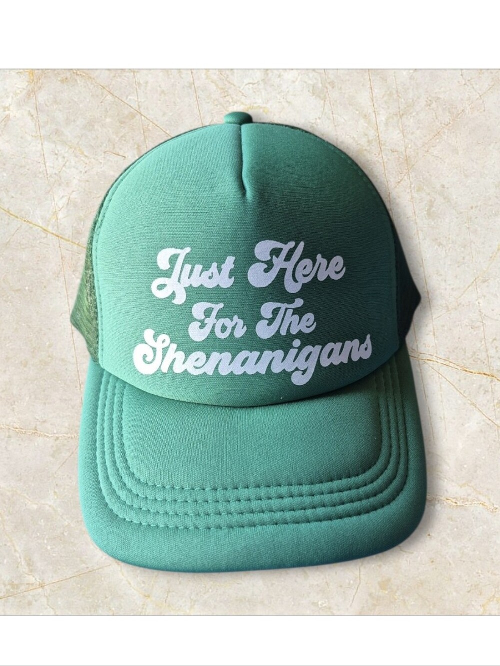 "Just Here For The Shenanigans" Trucker Hat
